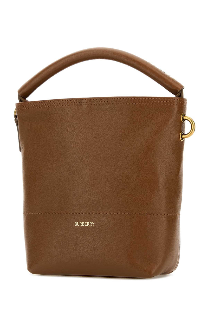 Burberry B Clip Bucket Bag — Brown