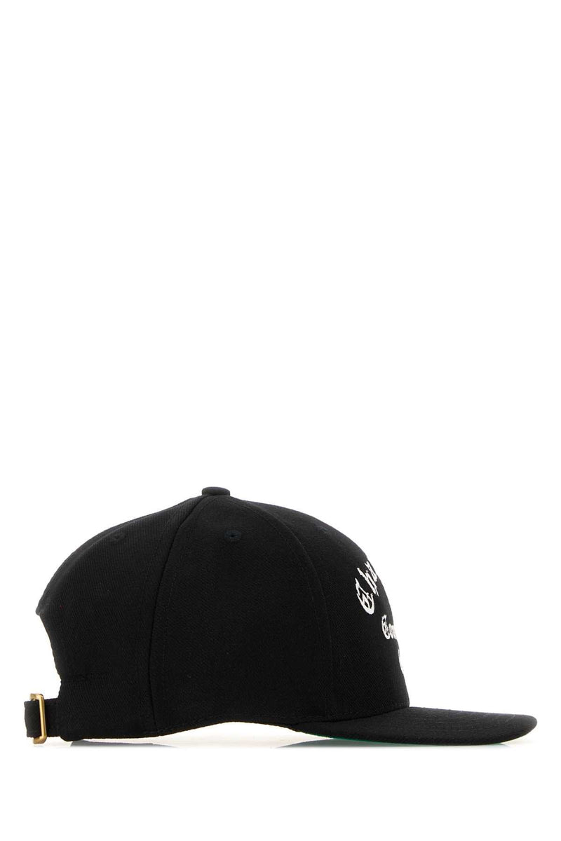 Willy Chavarria Baseball Cap — Black Exterior: Polyester Caps