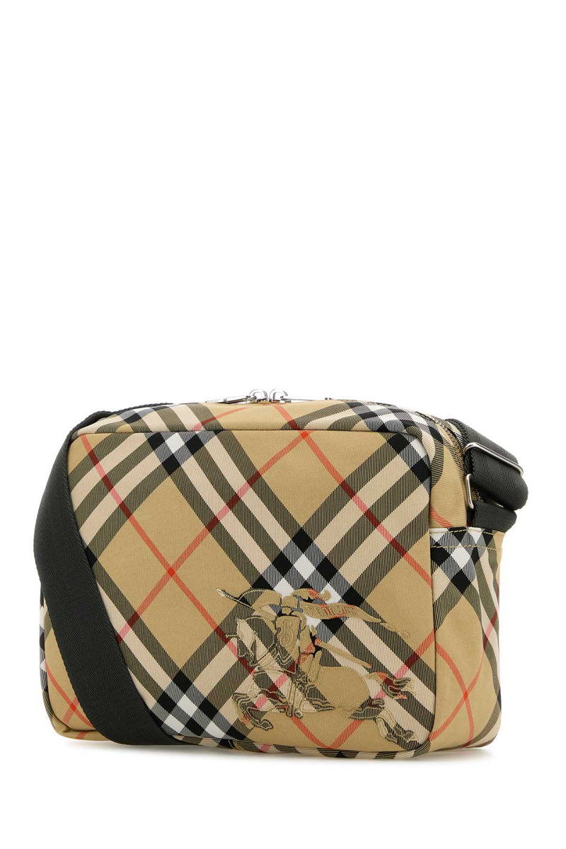 Burberry Essential Crossbody Bag — Beige Polyester Polyurethane