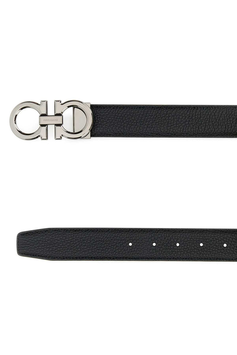Ferragamo Double Adjus Belt — Black