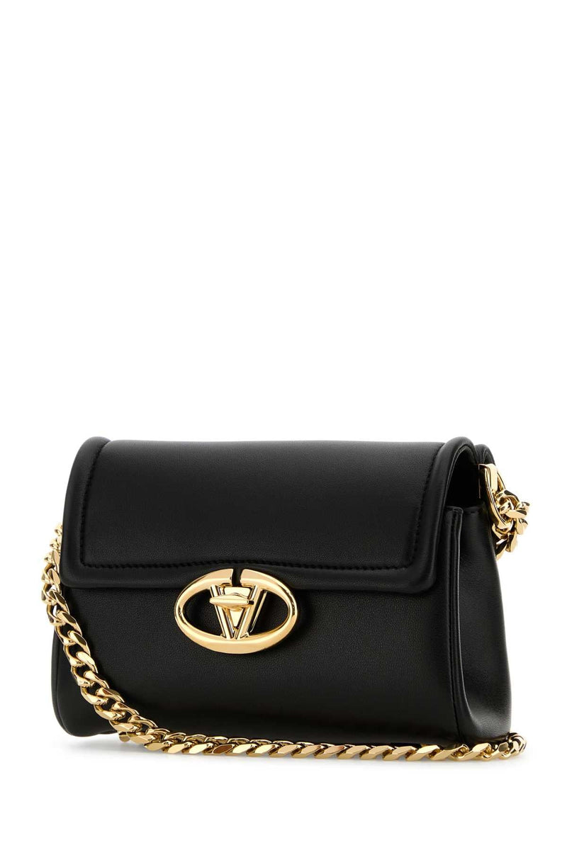 Valentino Garavani Vlogo Shoulder Bag — Black