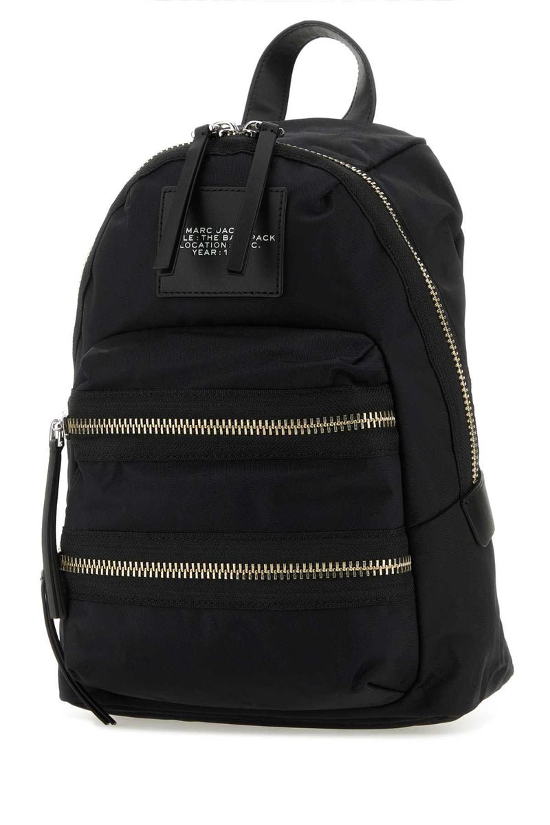Marc Jacobs The Biker Backpack — Black Nylon