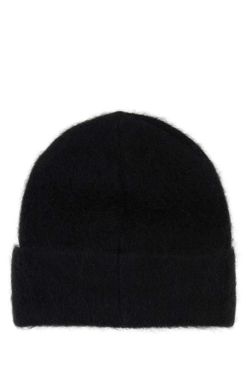 By Far Hat Alpaca Blend Beanie — Black Beanies