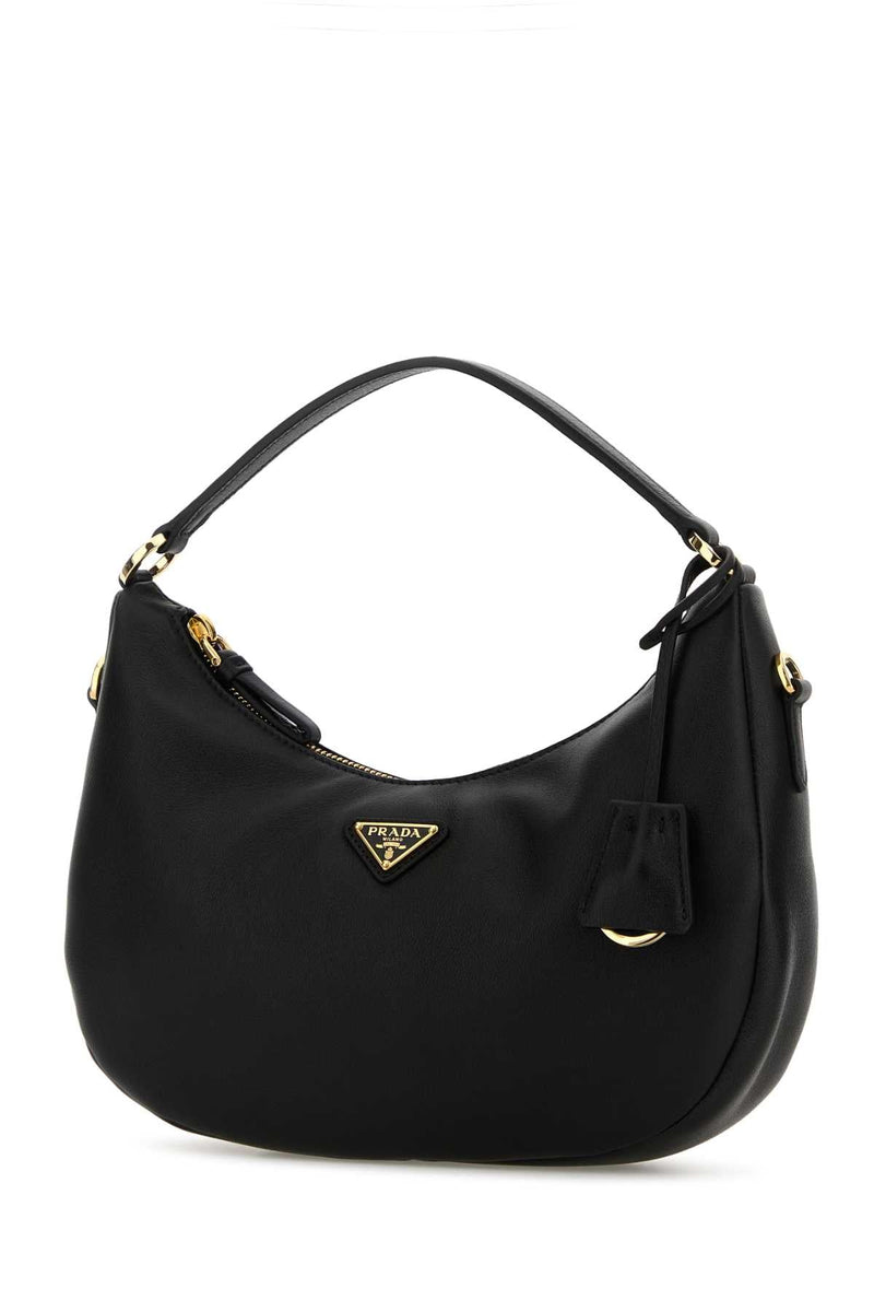 Prada Calf Leather Shoulder Bag — Black Calfleather