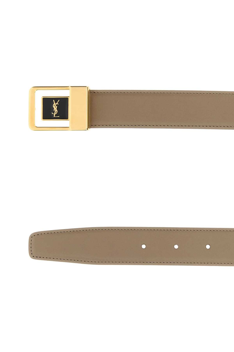 Saint Laurent Ysl Belt — Beige