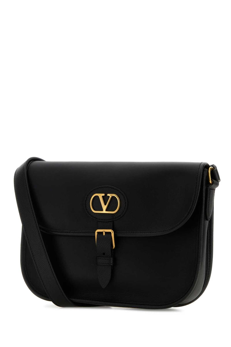 Valentino Garavani Antibes Crossbody Bag — Black Calf Leather - Bos Taurus