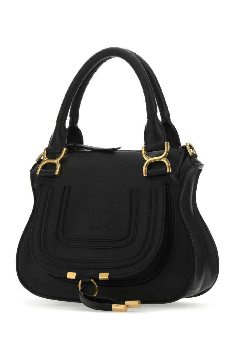 Chloé Marcie Shoulder Bag — Black