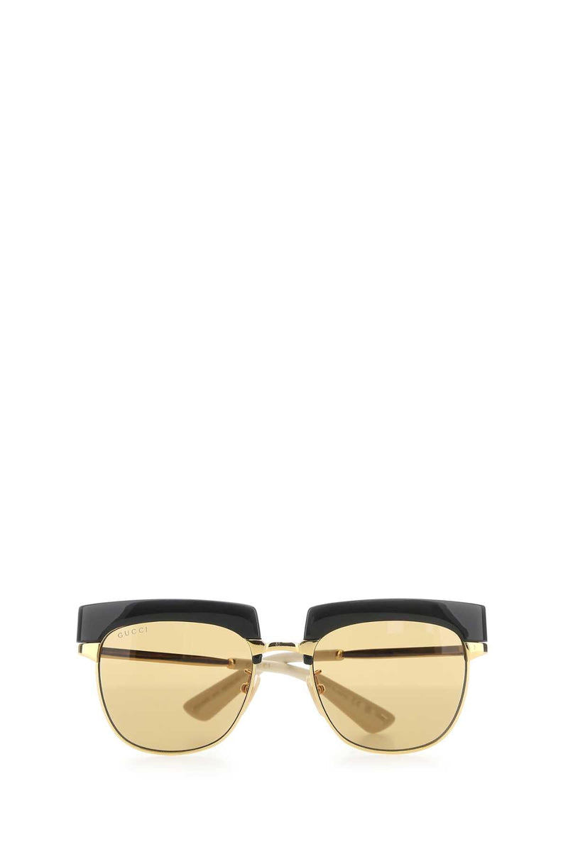 Gucci Metal Frame Sunglasses — Gold Exterior