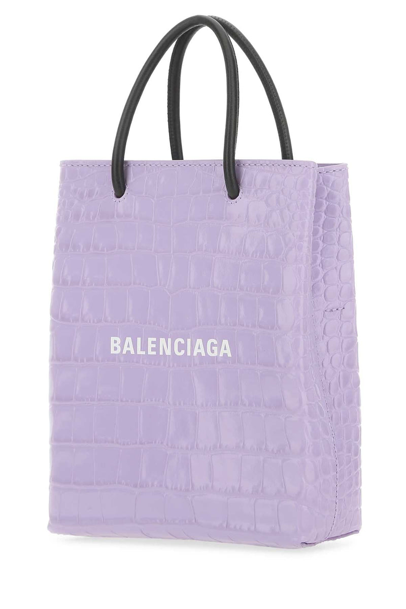 Balenciaga Cover Tote Bag — Purple