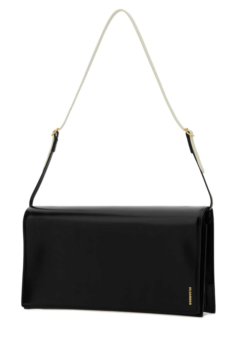 Jil Sander File Shoulder Bag — Black