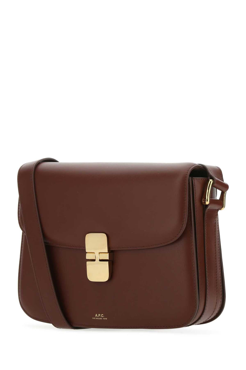 A.p.c. Grace Crossbody Bag — Brown Vache