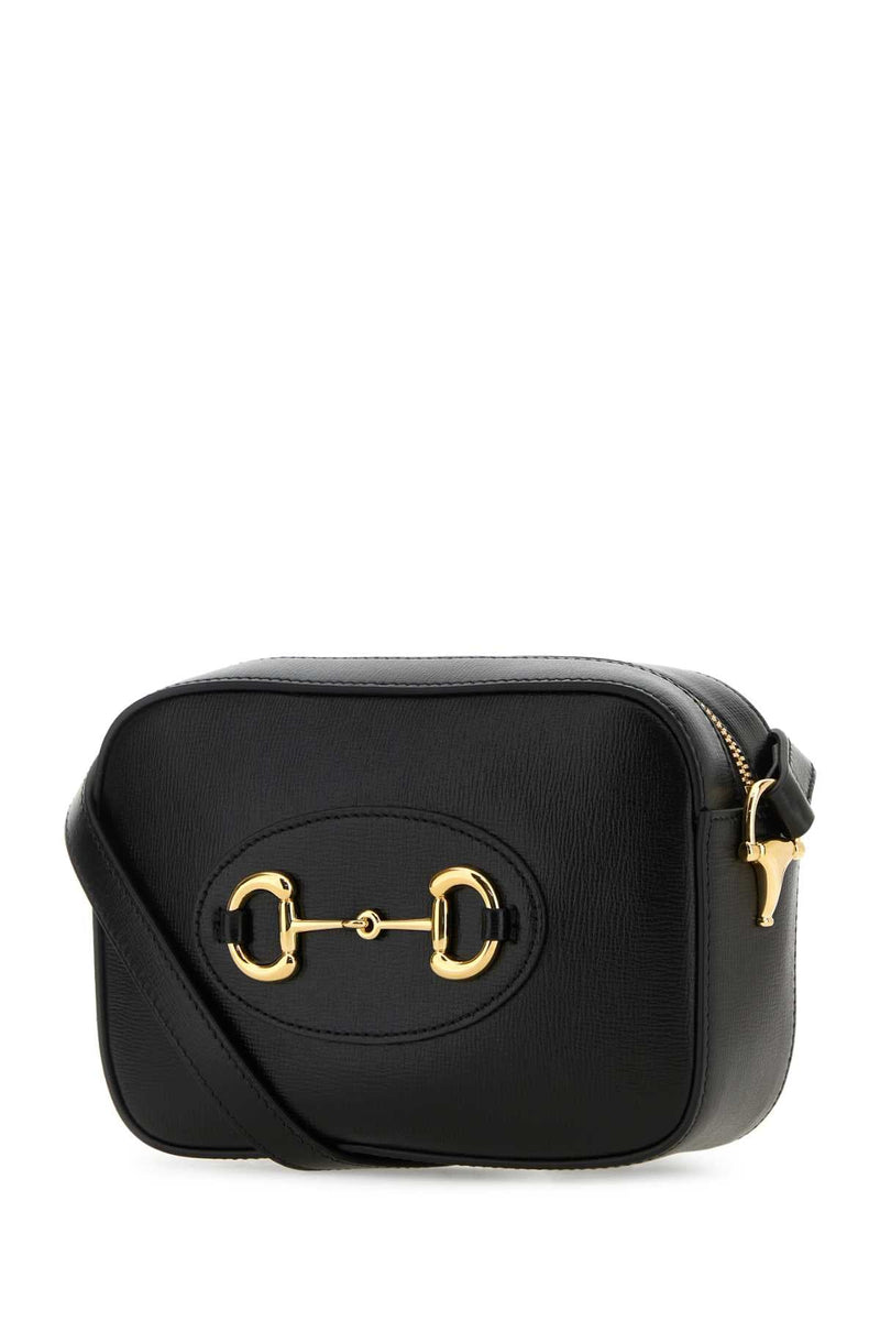 Gucci Horsebit Crossbody Bag — Black