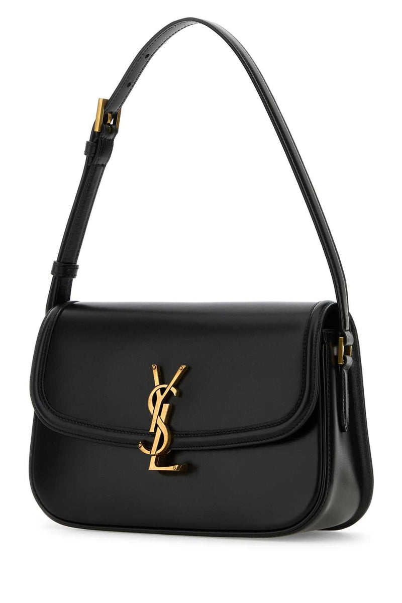 Saint Laurent Solferino Shoulder Bag — Black