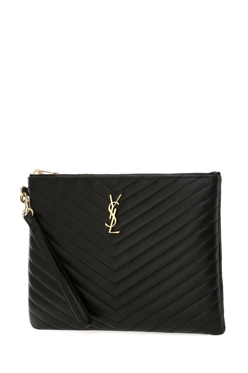 Saint Laurent Jolie Clutch — Black