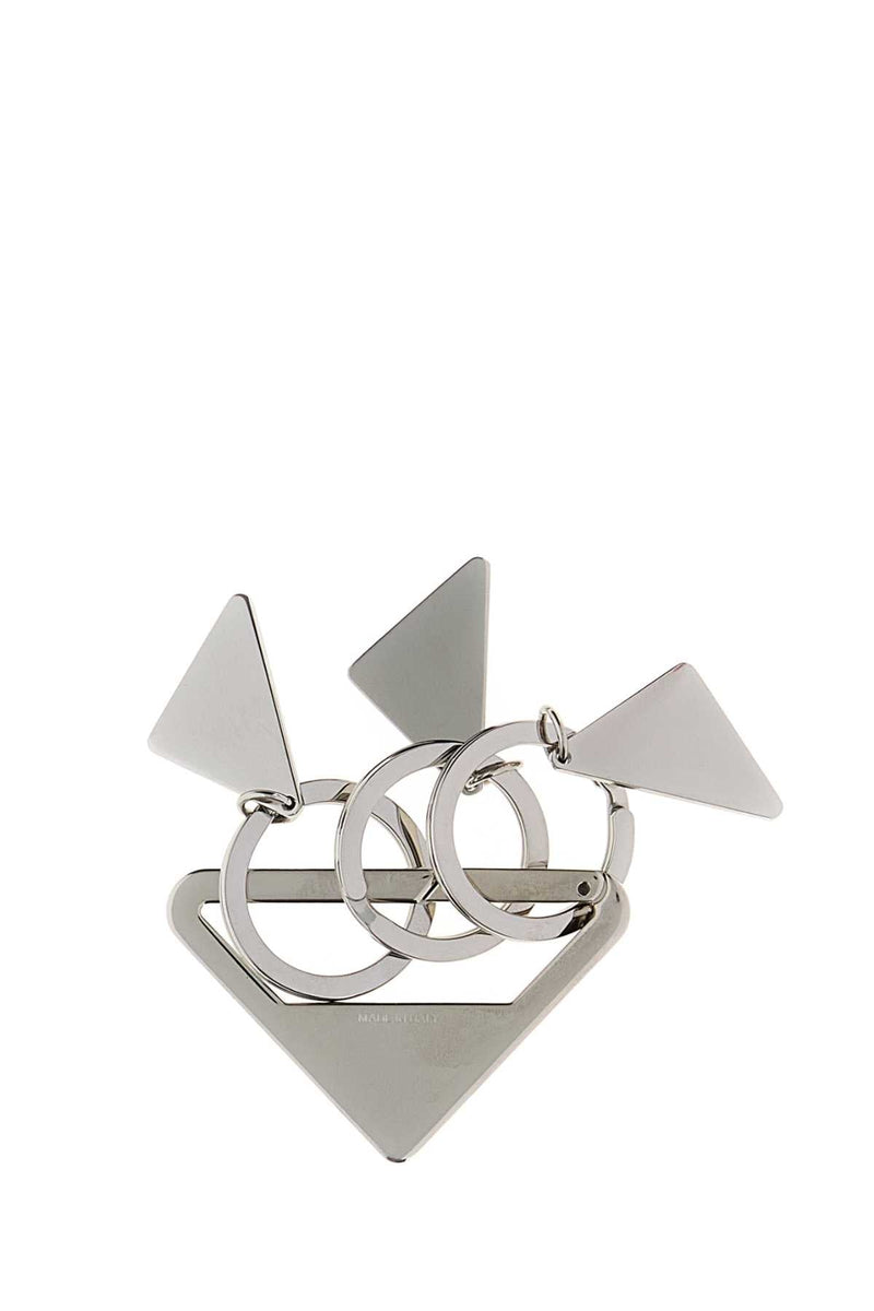 Prada Key Case — Silver Keychains