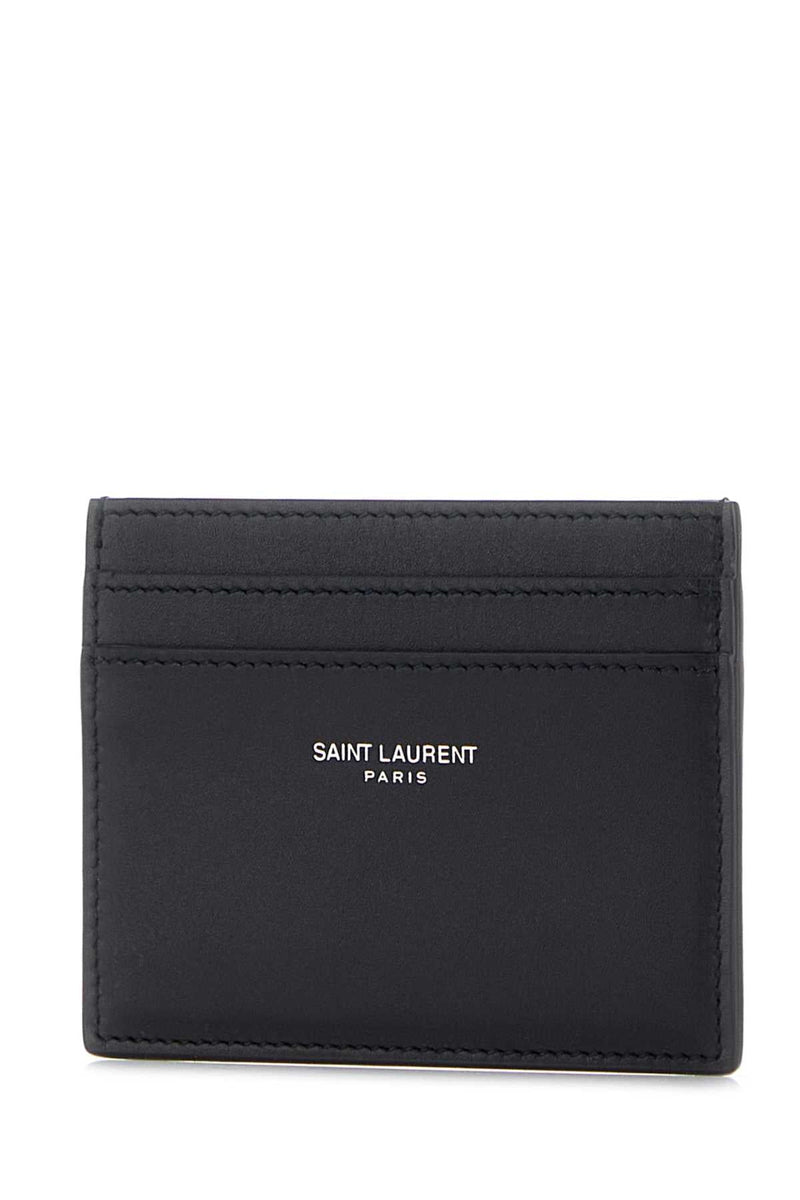 Saint Laurent Paris Card Case — Black Exterior: Leather Cases