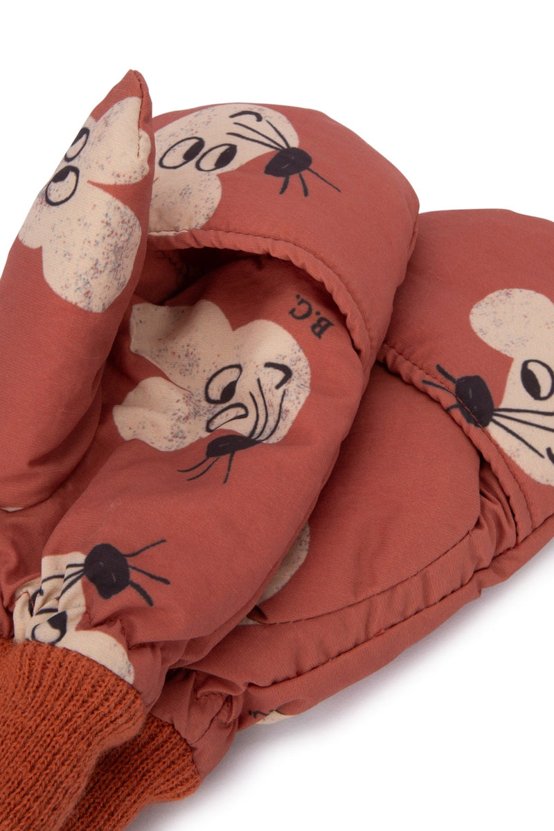 Bobo Choses Illustrated Character Mittens — Red Fabric (unspecified ) Glove