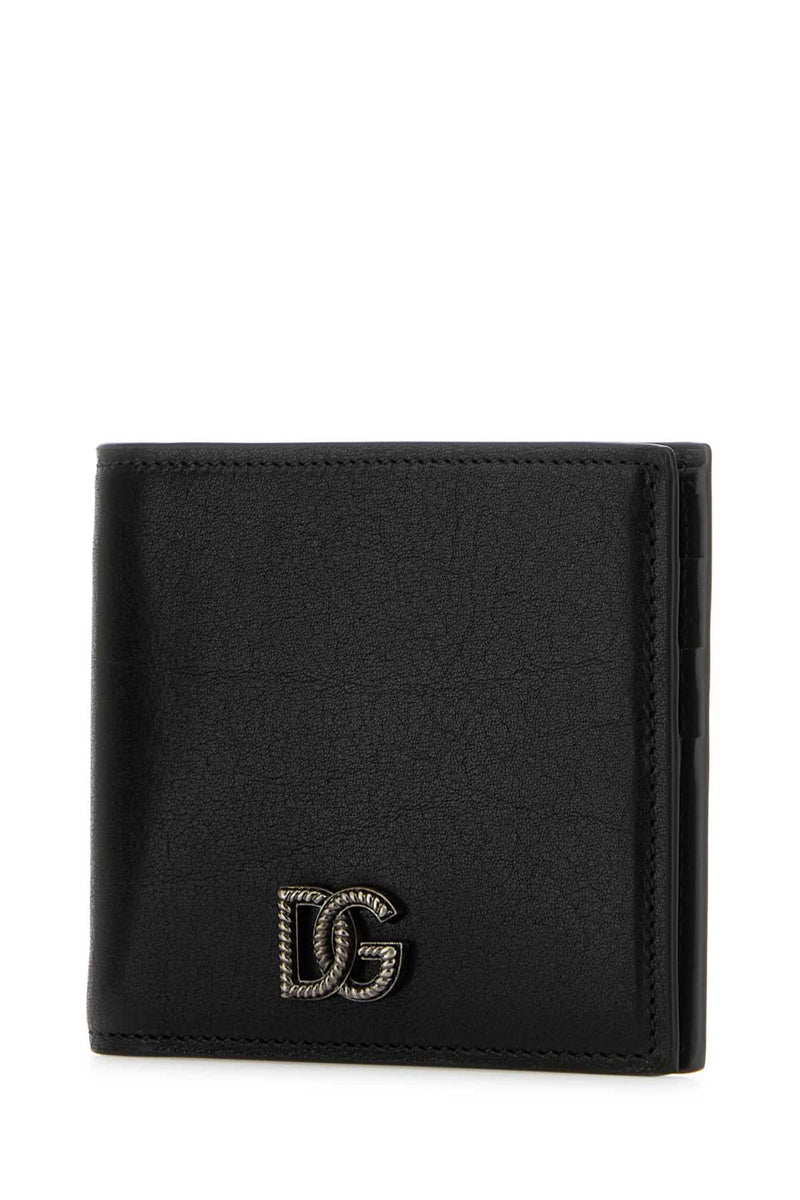 Dolce & Gabbana Vitello Leather Wallet — Black