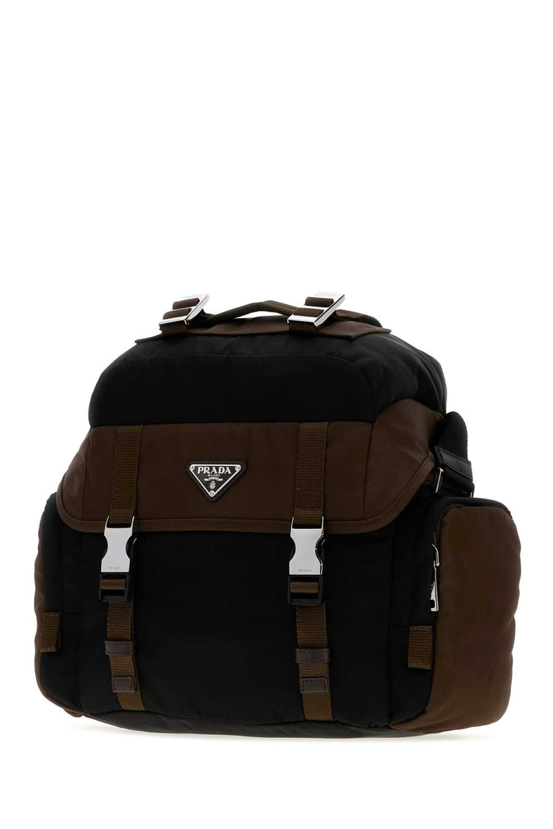 Prada Tessuto Crossbody Bag — Black