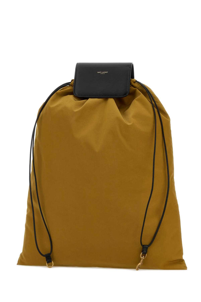 Saint Laurent Pochon Bucket Bag — Yellow