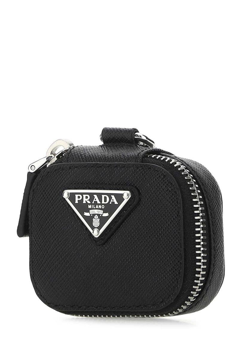 Prada Saffiano Leather Card Case — Black Vitello Cases