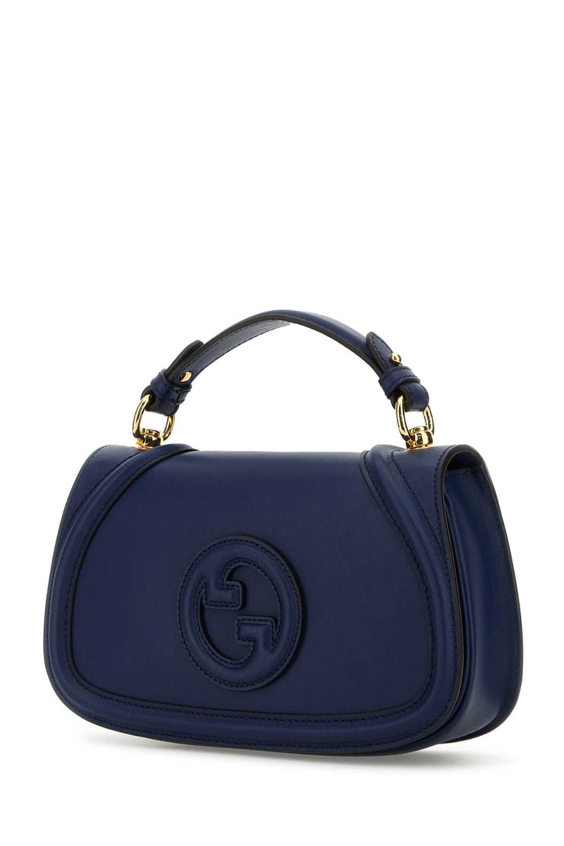 Gucci Blondie Shoulder Bag — Navy Calf Skin