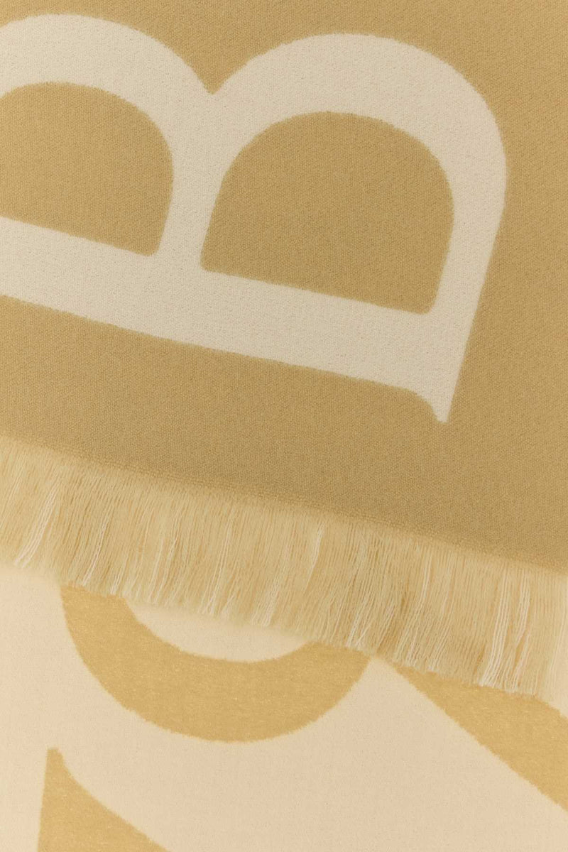 Burberry Scarf — Beige Wool Scarfs