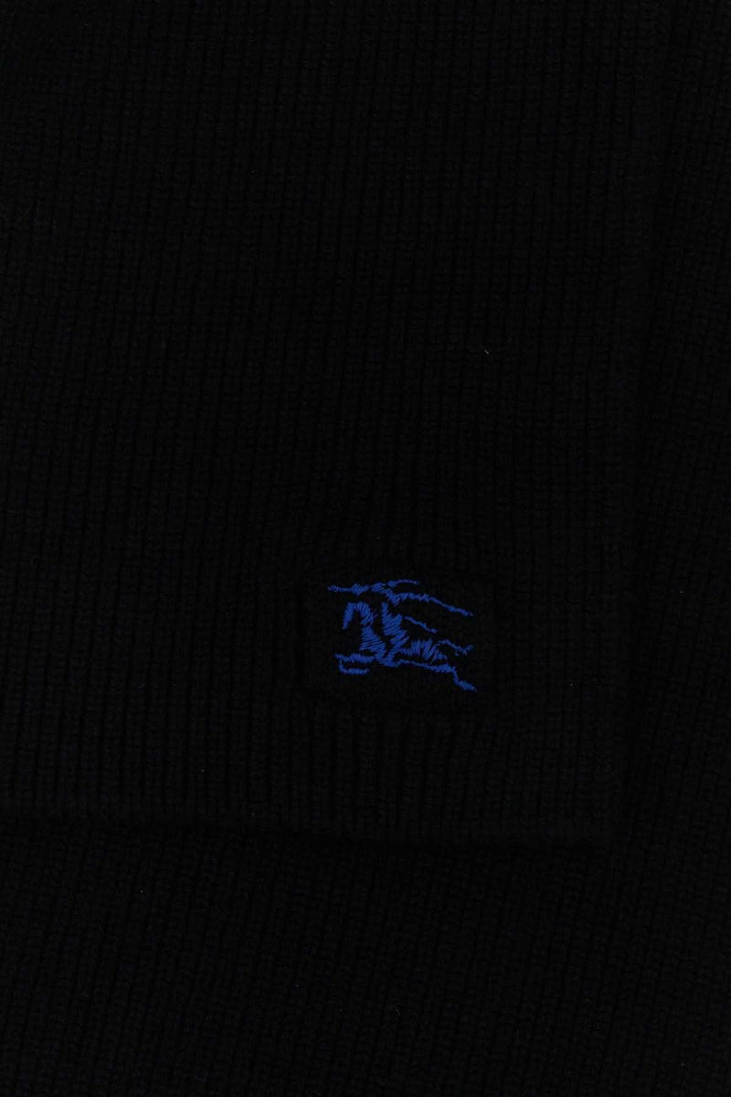 Burberry Cashmere Scarf — Black Exterior: Scarfs