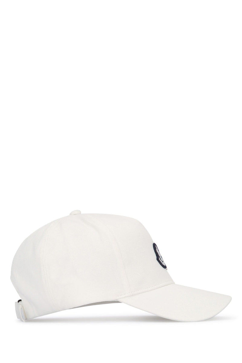 Moncler Jr Baseball Cap — White Base Fabric: Cotton Caps