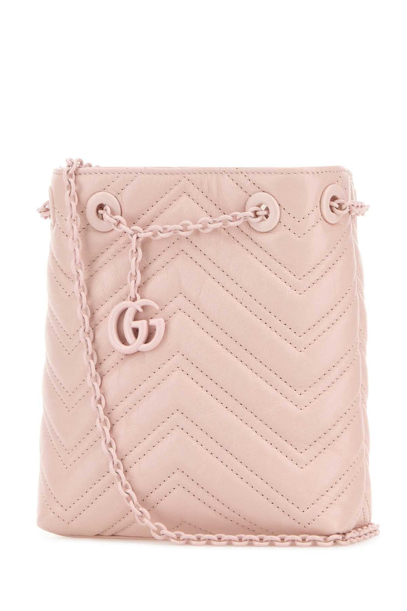 Gucci Marmont Bucket Bag — Pink