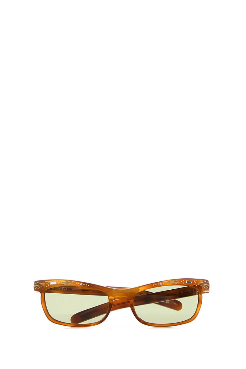 Valentino Garavani Sunglass Acetate Sunglasses — Brown