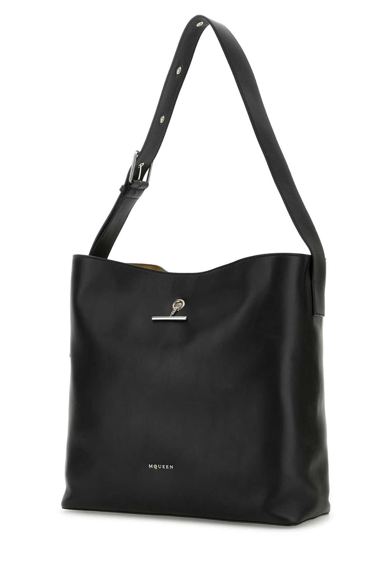 Alexander Mcqueen Pendant Shoulder Bag — Black