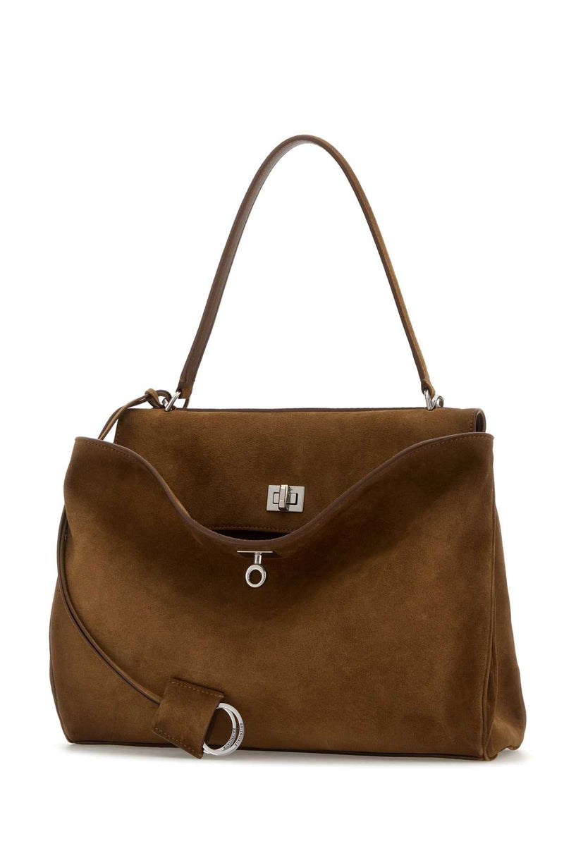 Balenciaga Handle Top Bag — Brown T Domesticated Calf Le