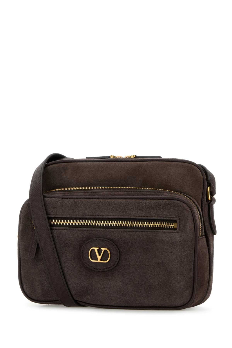 Valentino Garavani Case Crossbody Bag — Brown Cowhide - Bos Taurus