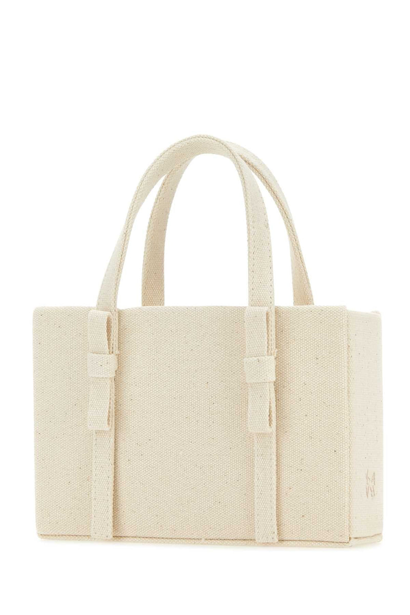 Kara Canvas Tote Bag — Beige