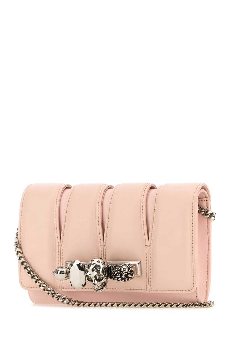 Alexander Mcqueen The Slash Clutch — Pink