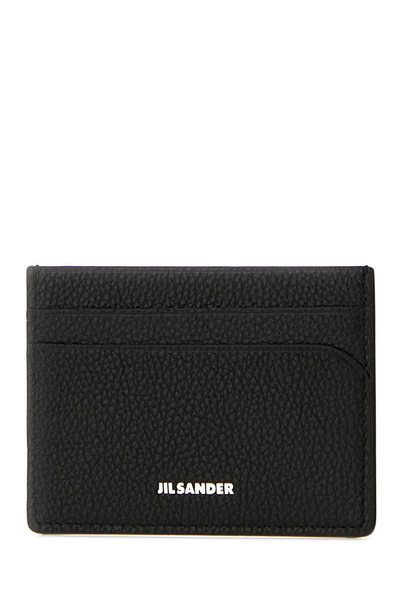 Jil Sander Curve Card Case — Black Exterior: Calf Cases