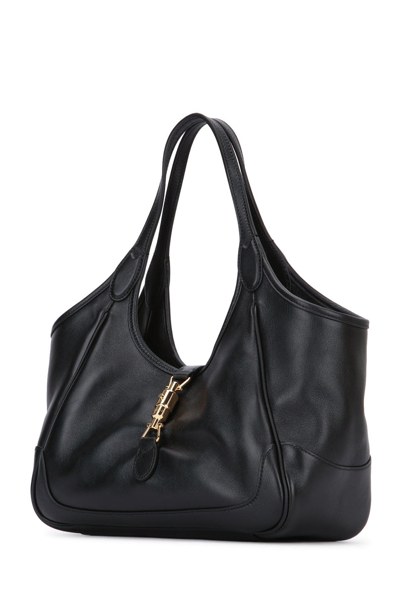Gucci Tote Shoulder Bag — Black Calf Skin