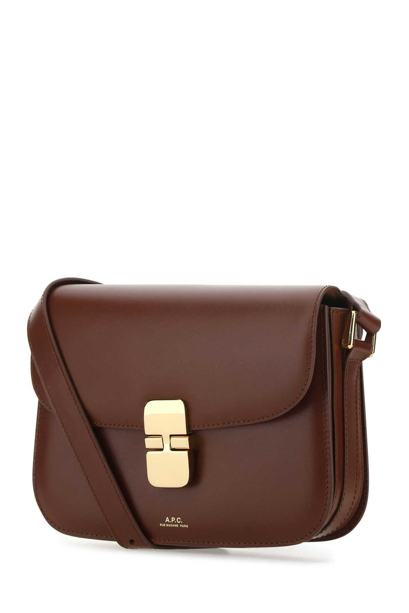 A.p.c. Grace Crossbody Bag — Brown Vache