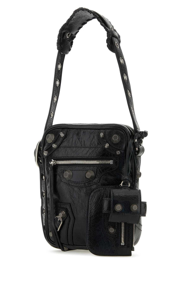 Balenciaga Le Cagole Crossbody Bag — Black P Domesticated Lamb