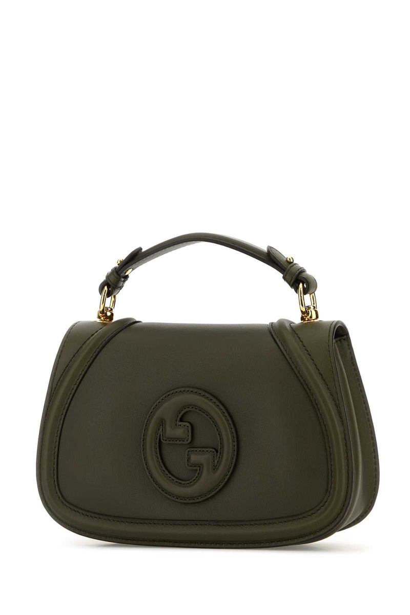 Gucci Blondie Top Handle Bag — Green Calf Skin