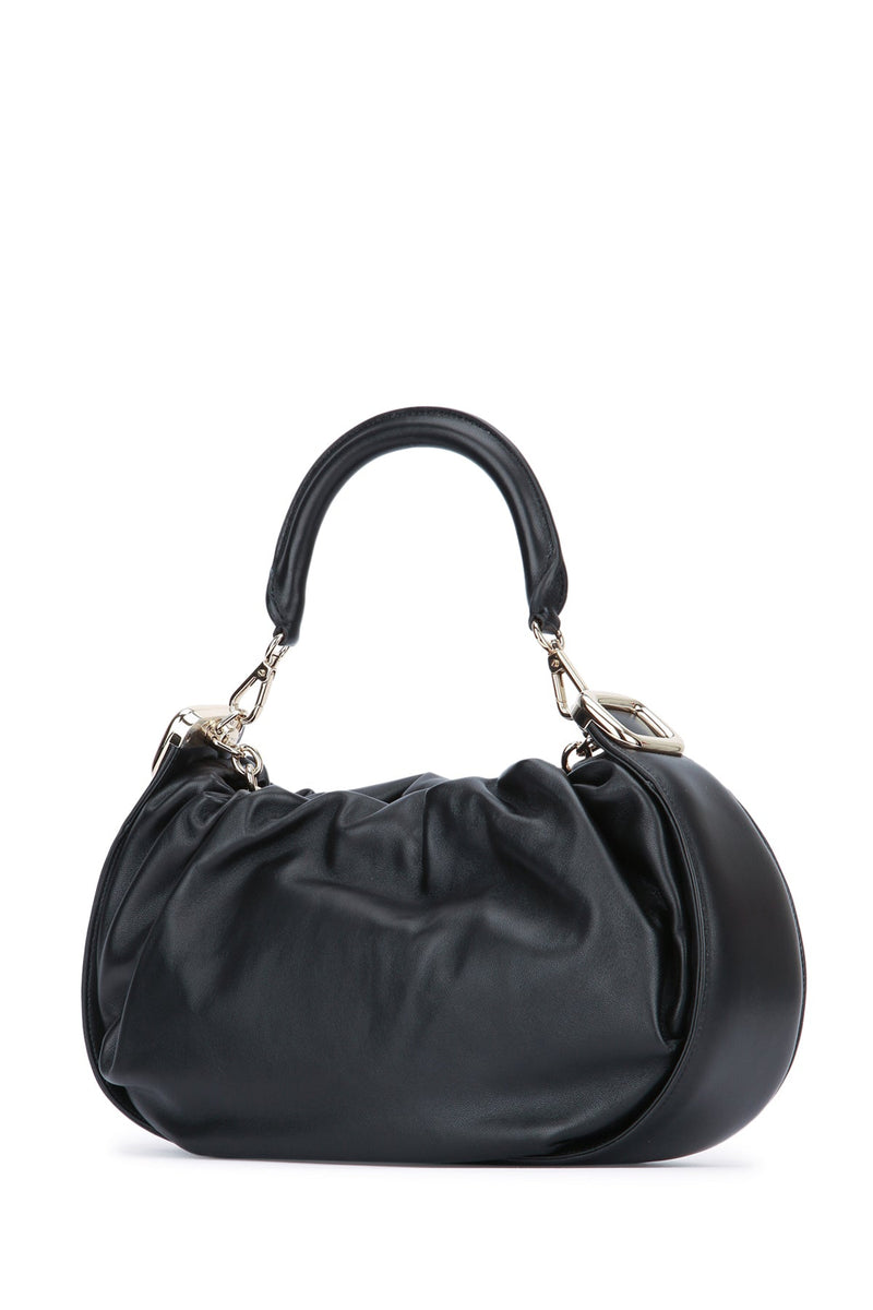 Roger Vivier Choc Hobo Bag — Black Leather