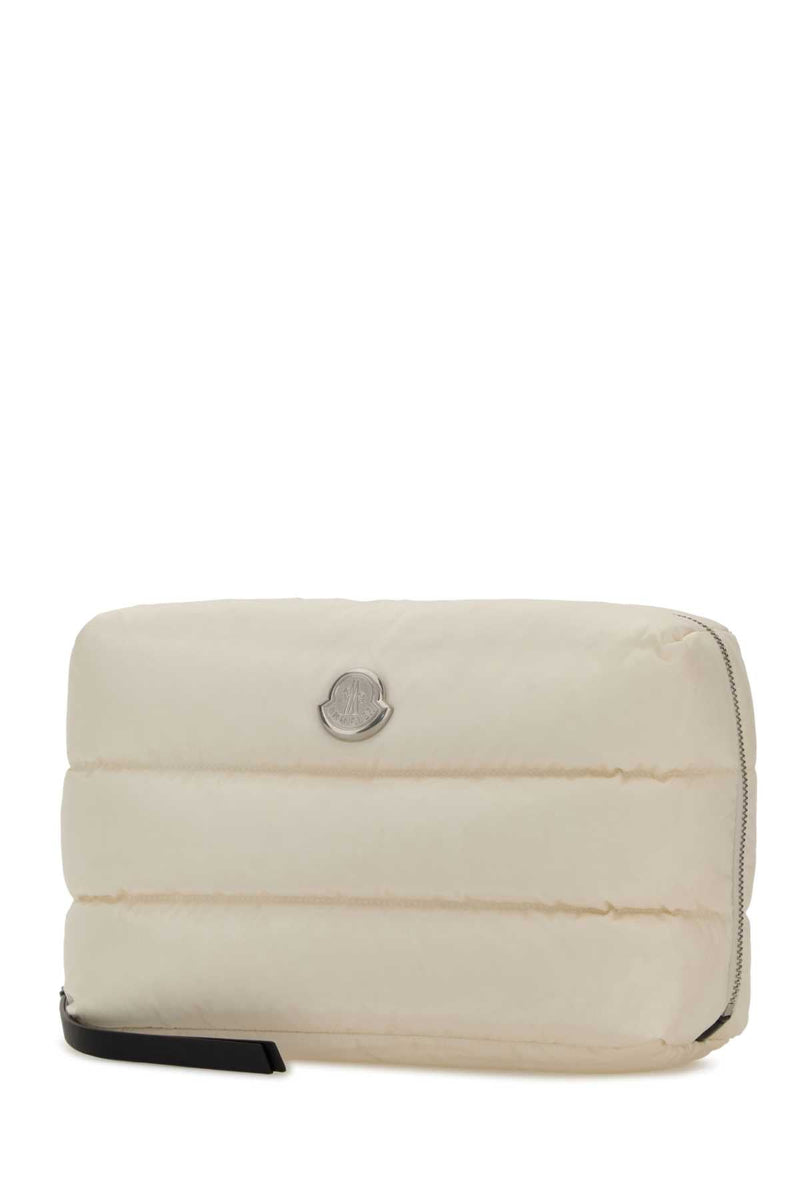 Moncler Caradoc Beauty Case — White Travel Wallets