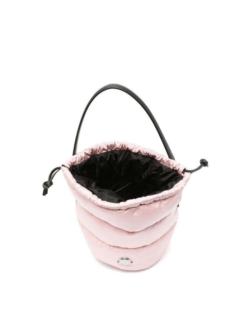 Moncler Caradoc Bucket Bag — Pink Polyamide