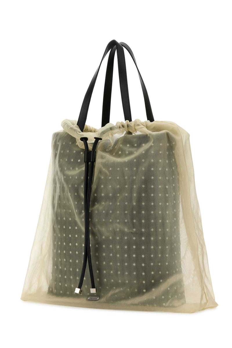 Alexander Mcqueen Nebula Tote Shoulder Bag — Black