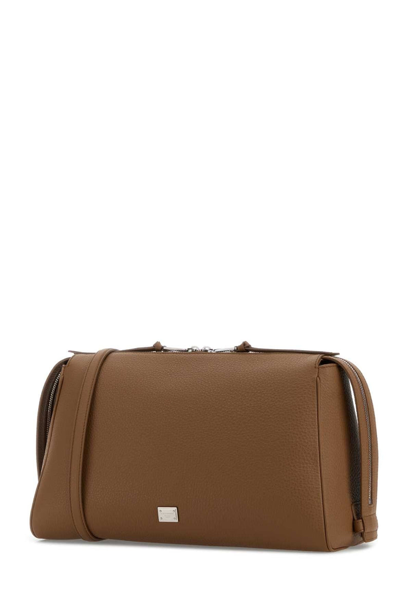 Dolce & Gabbana Vittoria Shoulder Bag — Brown