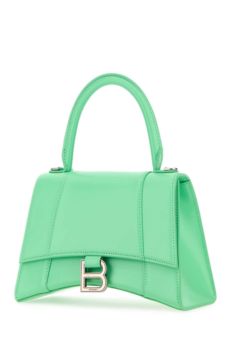 Balenciaga Hourglass Top Handle Bag — Green