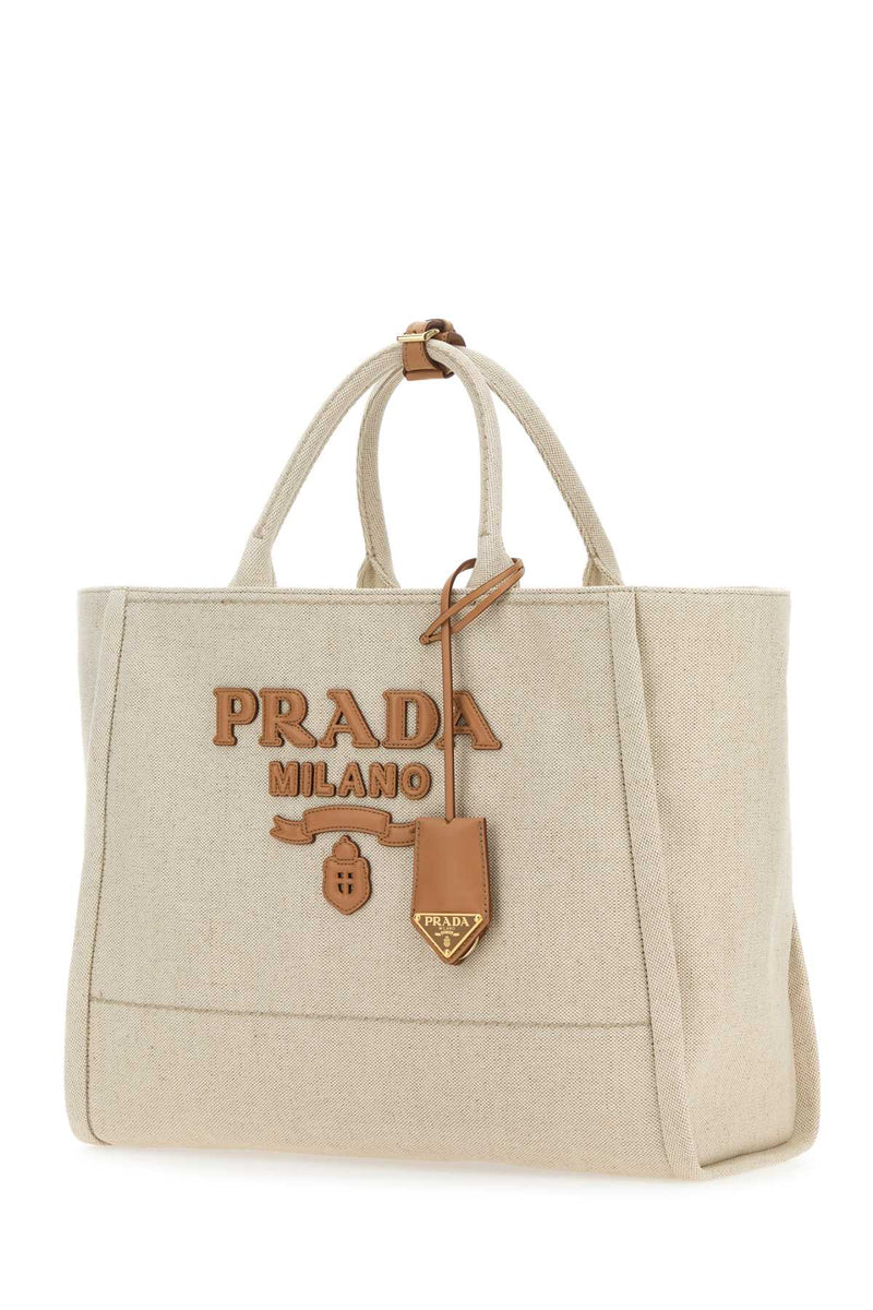 Prada Milano Tote Bag — Beige