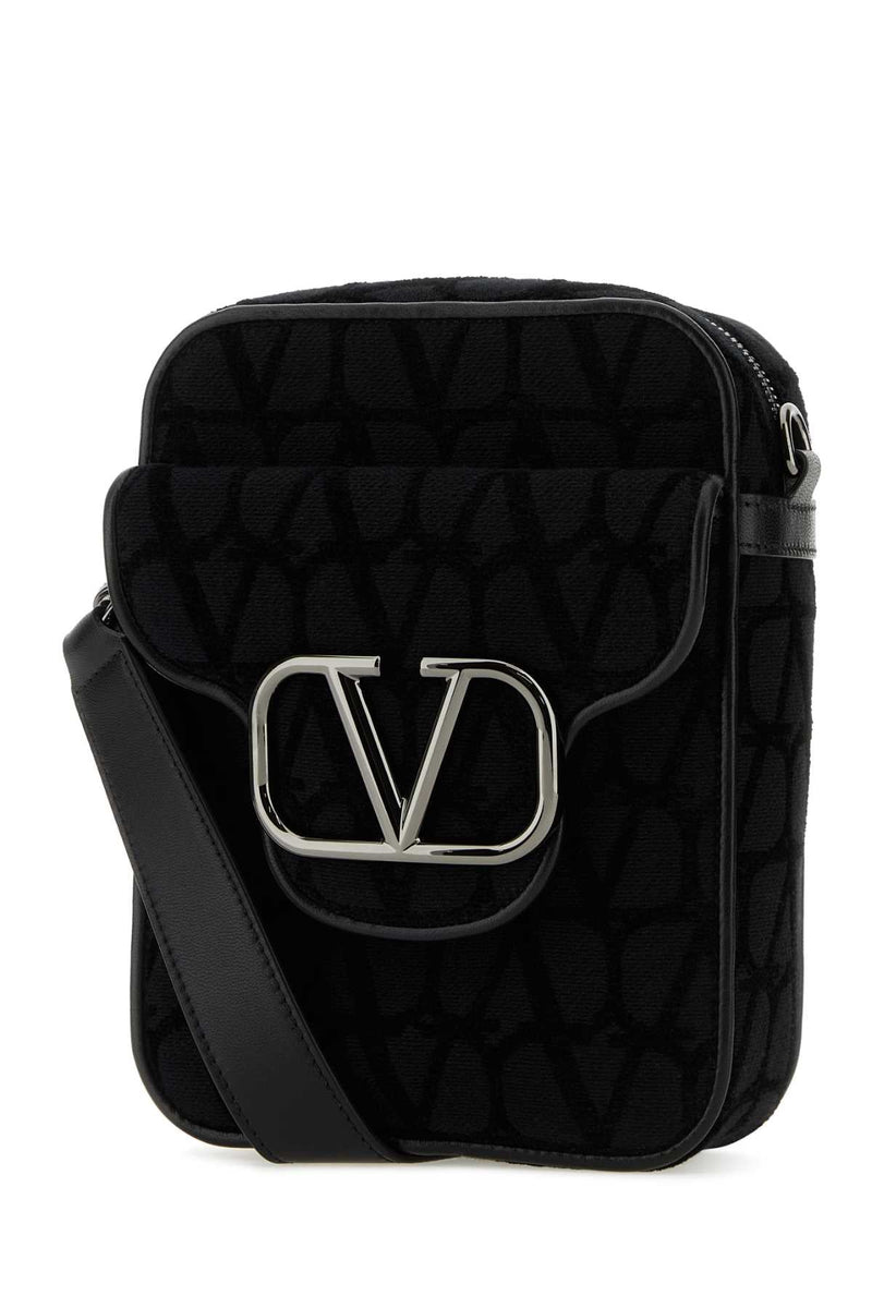 Valentino Garavani Locò Crossbody Bag — Black