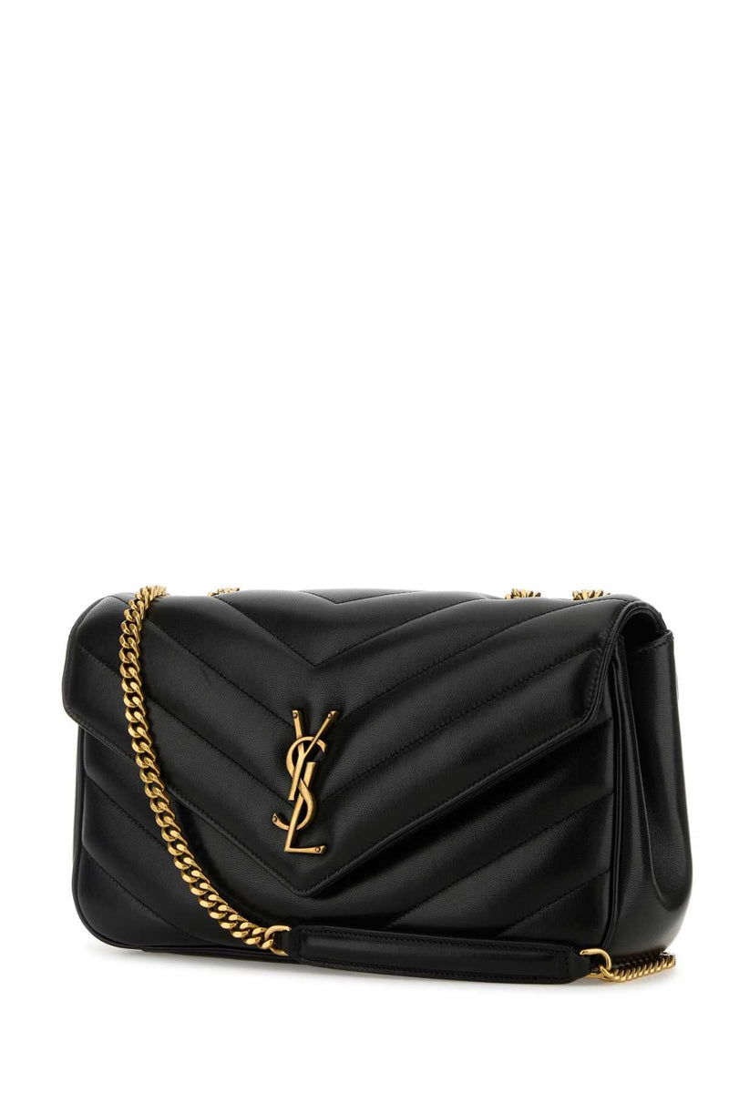 Saint Laurent Loulou Shoulder Bag — Black